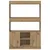 Produktbild 4 för Högskåp ek 92x33x140 cm konstruerat trä