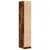 Produktbild 7 för Apoteksskåp rökfärgad ek 30x41x174,5 cm konstruerat trä