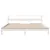 Produktbild 4 för Sängram utan madrass vit 200x200 cm massiv furu