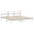 Produktbild 3 för Sängram utan madrass vit 180x200 cm massiv furu