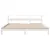 Produktbild 4 för Sängram utan madrass vit 180x200 cm massiv furu