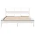 Produktbild 4 för Sängram utan madrass vit 160x200 cm massiv furu