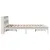 Produktbild 5 för Sängram utan madrass vit 140x200 cm massiv furu