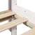 Produktbild 7 för Sängram utan madrass vit 140x200 cm massiv furu