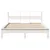 Produktbild 4 för Sängram utan madrass vit 135x190 cm massiv furu