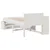 Produktbild 8 för Sängram utan madrass vit 90x190 cm massiv furu