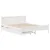 Produktbild 3 för Sängram utan madrass vit 150x200 cm massiv furu