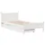 Produktbild 3 för Sängram utan madrass vit 90x200 cm massiv furu