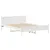 Produktbild 5 för Sängram utan madrass vit 140x190 cm massiv furu