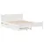 Produktbild 3 för Sängram utan madrass vit 135x190 cm massiv furu