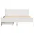 Produktbild 4 för Sängram utan madrass vit 135x190 cm massiv furu