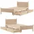 Produktbild 9 för Sängram utan madrass 90x190 cm massiv furu