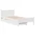 Produktbild 3 för Sängram utan madrass vit 90x190 cm massiv furu