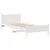 Produktbild 5 för Sängram utan madrass vit 75x190 cm massiv furu