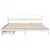 Produktbild 4 för Säng med bokhylla utan madrass vit 180x200cm massiv furu