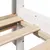 Produktbild 10 för Säng med bokhylla utan madrass vit 120x190 cm massiv furu