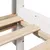 Produktbild 10 för Säng med bokhylla utan madrass vit 90x190cm massiv furu