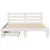 Produktbild 4 för Sängram utan madrass vit 120x200 cm massiv furu
