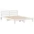 Produktbild 5 för Sängram utan madrass vit 140x200 cm massiv furu