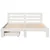 Produktbild 4 för Sängram utan madrass vit 150x200 cm massiv furu