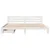 Produktbild 4 för Sängram utan madrass vit 180x200 cm massiv furu