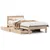 Produktbild 2 för Sängram utan madrass 75x190 cm massiv furu