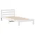Produktbild 5 för Sängram utan madrass vit 75x190 cm massiv furu