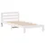Produktbild 5 för Sängram utan madrass vit 90x190 cm massiv furu