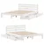 Produktbild 9 för Sängram utan madrass vit 135x190 cm massiv furu