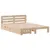 Produktbild 3 för Sängram utan madrass 140x190 cm massiv furu