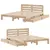 Produktbild 9 för Sängram utan madrass 140x190 cm massiv furu