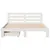 Produktbild 4 för Sängram utan madrass vit 140x190 cm massiv furu
