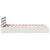 Produktbild 7 för Sängram utan madrass vit 140x190 cm massiv furu