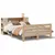 Produktbild 2 för Sängram utan madrass 140x190 cm massiv furu