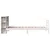 Produktbild 5 för Sängram utan madrass vit 100x200 cm massiv furu