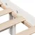 Produktbild 10 för Sängram utan madrass vit 100x200 cm massiv furu