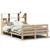 Produktbild 2 för Sängram utan madrass 120x190 cm massiv furu