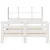 Produktbild 4 för Sängram utan madrass vit 135x190 cm massiv furu
