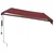 Produktbild 4 för Markis automatiskt infällbar vinröd 350x250 cm