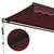 Produktbild 7 för Markis automatiskt infällbar vinröd 350x250 cm