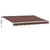 Produktbild 2 för Markis automatiskt infällbar brun 350x250 cm