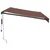 Produktbild 4 för Markis automatiskt infällbar brun 350x250 cm