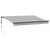 Produktbild 2 för Markis automatiskt infällbar antracit&vit 300x250 cm