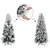 Produktbild 3 för Smal plastgran med snö 240 cm PVC&PE