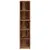 Produktbild 5 för CD-hyllor 2 st åldrat trä 21x16x93,5 cm konstruerat trä