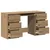 Produktbild 4 för Skrivbord artisan ek 140x50x77 cm konstruerat trä
