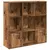 Produktbild 2 för Bokskåp åldrat trä 98x29x97,5 cm konstruerat trä