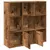 Produktbild 6 för Bokskåp åldrat trä 98x29x97,5 cm konstruerat trä