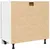 Produktbild 6 för Underskåp för diskho åldrat trä 80x46x81,5 cm konstruerat trä