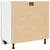 Produktbild 6 för Underskåp med låda artisan ek 80x46x81,5 cm konstruerat trä